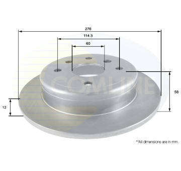 Brzdový kotúč COMLINE ADC2800