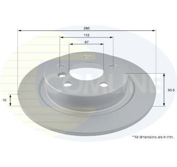 Brzdový kotúč COMLINE ADC2801
