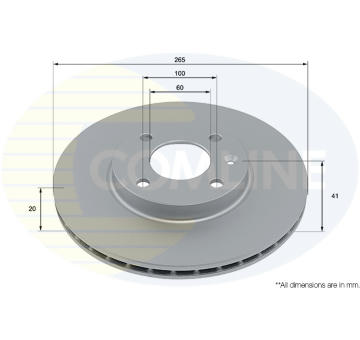 Brzdový kotúč COMLINE ADC2809V