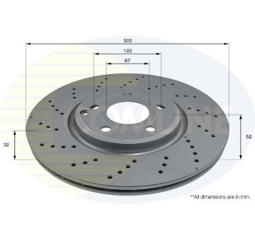 Brzdový kotúč COMLINE ADC2850V