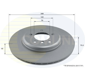 Brzdový kotúč COMLINE ADC2855V