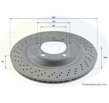 Brzdový kotúč COMLINE ADC2918VL