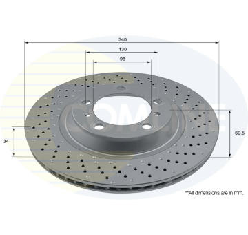 Brzdový kotúč COMLINE ADC2919VR