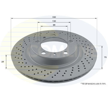 Brzdový kotúč COMLINE ADC2934VL