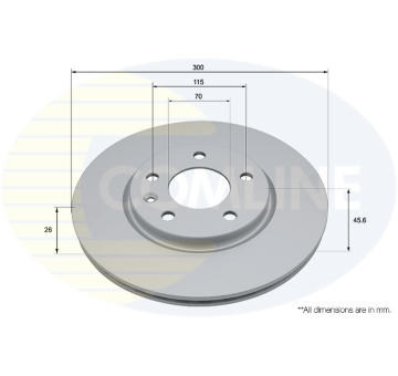 Brzdový kotúč COMLINE ADC2967V