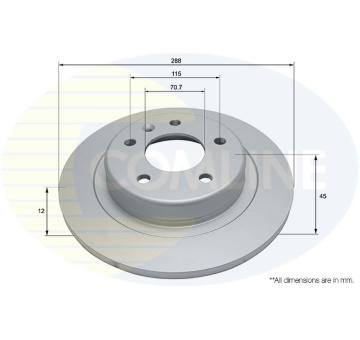 Brzdový kotúč COMLINE ADC2971