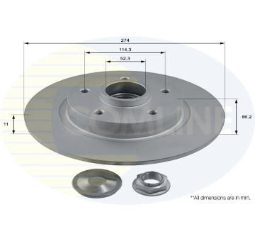 Brzdový kotúč COMLINE ADC3013