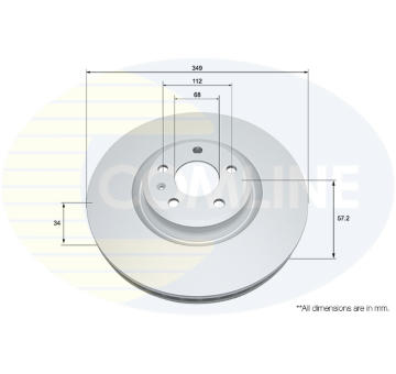 Brzdový kotúč COMLINE ADC4010V