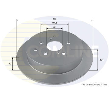 Brzdový kotúč COMLINE ADC4040