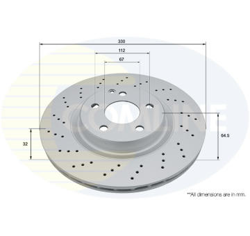 Brzdový kotúč COMLINE ADC4051V