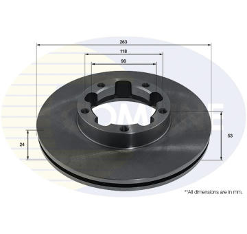 Brzdový kotúč COMLINE ADC4055V