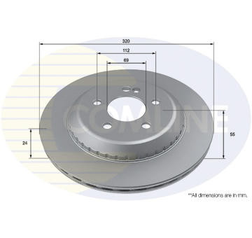 Brzdový kotúč COMLINE ADC4088V
