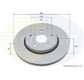 Brzdový kotúč COMLINE ADC5037V