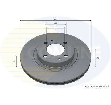Brzdový kotúč COMLINE ADC5038V