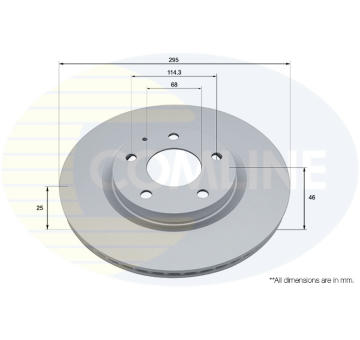 Brzdový kotúč COMLINE ADC5075V