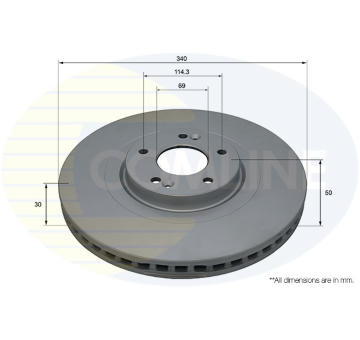 Brzdový kotúč COMLINE ADC5076V