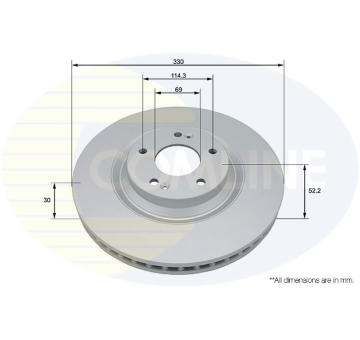 Brzdový kotúč COMLINE ADC5080V