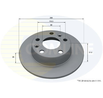 Brzdový kotúč COMLINE ADC5087