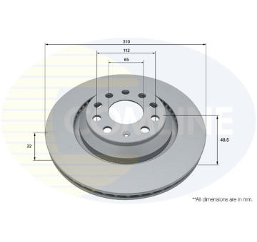 Brzdový kotúč COMLINE ADC5089V