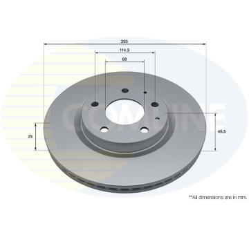 Brzdový kotúč COMLINE ADC5192V
