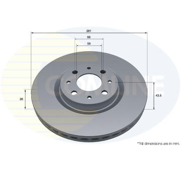 Brzdový kotúč COMLINE ADC5193V