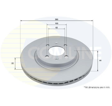 Brzdový kotúč COMLINE ADC5319V