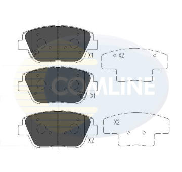 Sada brzdových platničiek kotúčovej brzdy COMLINE CBP36080