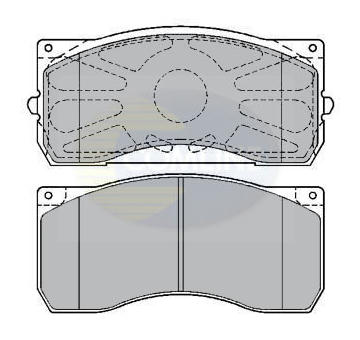 Sada brzdových platničiek kotúčovej brzdy COMLINE CBP9075K