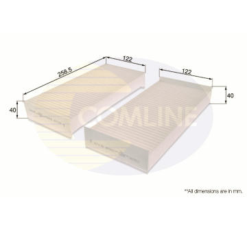 Filter vnútorného priestoru COMLINE EKF231