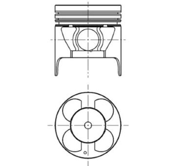 Píst KOLBENSCHMIDT 40056600