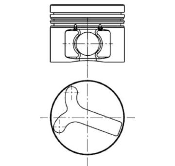 Píst KOLBENSCHMIDT 40060600
