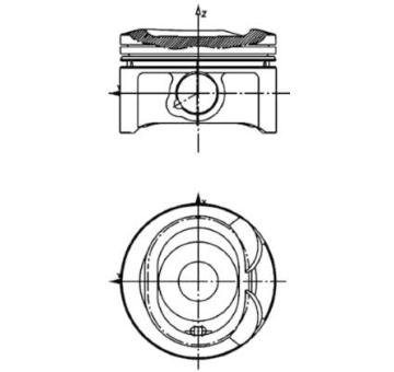 Píst KOLBENSCHMIDT 40080600