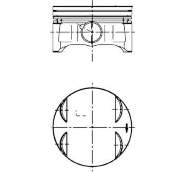 Píst KOLBENSCHMIDT 40087600