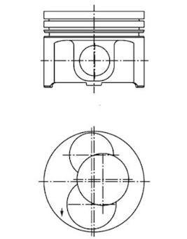 Píst KOLBENSCHMIDT 40093720