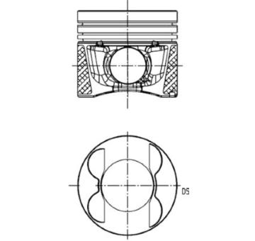Píst KOLBENSCHMIDT 40809610
