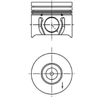 Píst KOLBENSCHMIDT 40173600