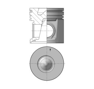 Píst KOLBENSCHMIDT 40185600