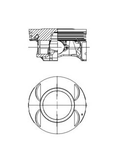 Píst KOLBENSCHMIDT 40199600