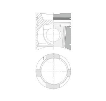 Píst KOLBENSCHMIDT 40207600