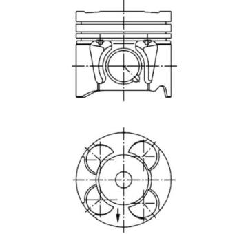 Píst KOLBENSCHMIDT 41287600