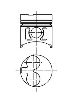 Píst KOLBENSCHMIDT 40253600