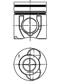 Píst KOLBENSCHMIDT 40263600