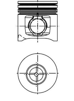 Píst KOLBENSCHMIDT 40274600