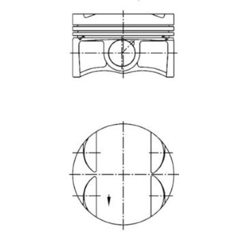 Píst KOLBENSCHMIDT 40303610