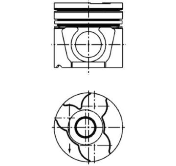 Píst KOLBENSCHMIDT 40307600