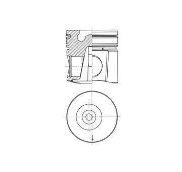 Píst KOLBENSCHMIDT 40322600