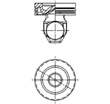 Píst KOLBENSCHMIDT 41519600
