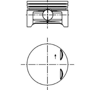 Píst KOLBENSCHMIDT 40383600