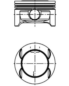 Píst KOLBENSCHMIDT 40385610