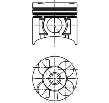 Píst KOLBENSCHMIDT 40392620